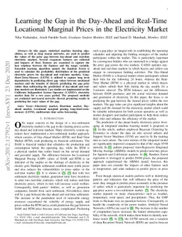 Learning the Gap in the Day-Ahead and Real-Time Locational Marginal
  Prices in the Electricity Market