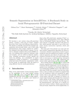 Semantic Segmentation on Swiss3DCities: A Benchmark Study on Aerial
  Photogrammetric 3D Pointcloud Dataset