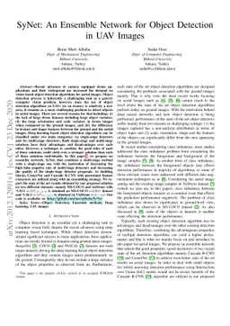 SyNet: An Ensemble Network for Object Detection in UAV Images