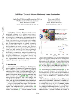 SubICap: Towards Subword-informed Image Captioning
