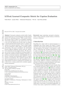LCEval: Learned Composite Metric for Caption Evaluation