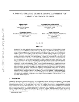 A non-alternating graph hashing algorithm for large scale image search