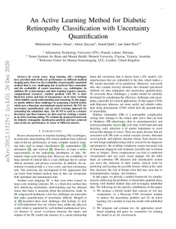 An Active Learning Method for Diabetic Retinopathy Classification with
  Uncertainty Quantification