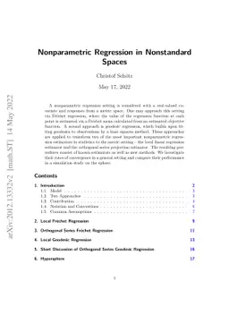 Nonparametric Regression in Nonstandard Spaces