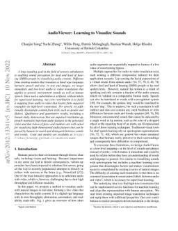 AudioViewer: Learning to Visualize Sounds