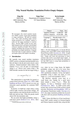 Why Neural Machine Translation Prefers Empty Outputs