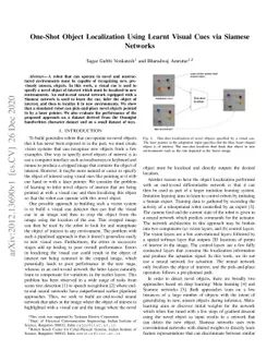 One-Shot Object Localization Using Learnt Visual Cues via Siamese
  Networks