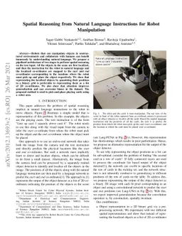 Spatial Reasoning from Natural Language Instructions for Robot
  Manipulation