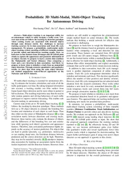 Probabilistic 3D Multi-Modal, Multi-Object Tracking for Autonomous
  Driving