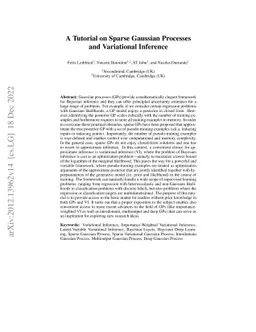 A Tutorial on Sparse Gaussian Processes and Variational Inference