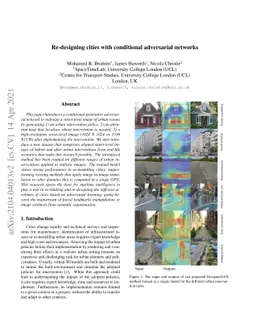 Re-designing cities with conditional adversarial networks