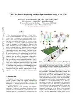 TRiPOD: Human Trajectory and Pose Dynamics Forecasting in the Wild