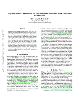 Plug-and-Blend: A Framework for Controllable Story Generation with
  Blended Control Codes