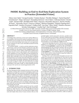INODE: Building an End-to-End Data Exploration System in Practice
  [Extended Vision]