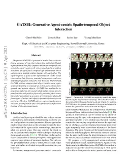 GATSBI: Generative Agent-centric Spatio-temporal Object Interaction