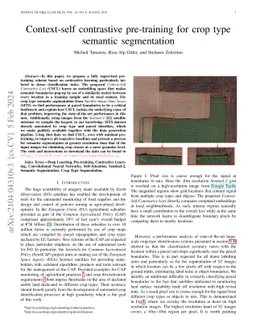 Context-self contrastive pretraining for crop type semantic segmentation