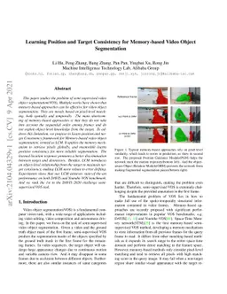Learning Position and Target Consistency for Memory-based Video Object
  Segmentation