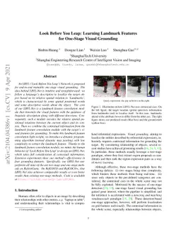 Look Before You Leap: Learning Landmark Features for One-Stage Visual
  Grounding