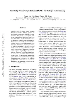 Knowledge-Aware Graph-Enhanced GPT-2 for Dialogue State Tracking