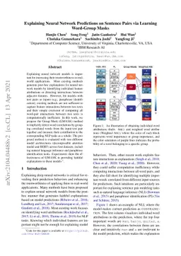 Explaining Neural Network Predictions on Sentence Pairs via Learning
  Word-Group Masks