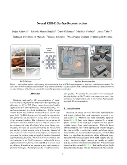 Neural RGB-D Surface Reconstruction