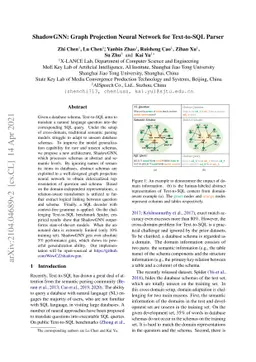 ShadowGNN: Graph Projection Neural Network for Text-to-SQL Parser