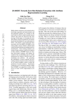 ZS-BERT: Towards Zero-Shot Relation Extraction with Attribute
  Representation Learning
