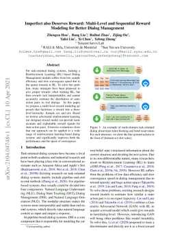 Imperfect also Deserves Reward: Multi-Level and Sequential Reward
  Modeling for Better Dialog Management