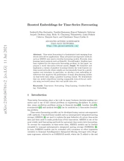 Boosted Embeddings for Time Series Forecasting