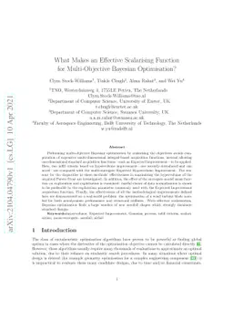 What Makes an Effective Scalarising Function for Multi-Objective
  Bayesian Optimisation?
