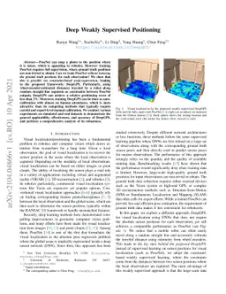 Deep Weakly Supervised Positioning