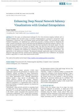 Enhancing Deep Neural Network Saliency Visualizations with Gradual
  Extrapolation