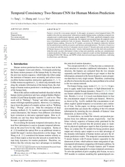 Temporal Consistency Two-Stream CNN for Human Motion Prediction