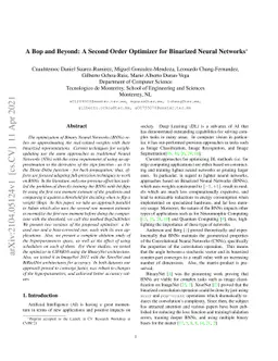 A Bop and Beyond: A Second Order Optimizer for Binarized Neural Networks