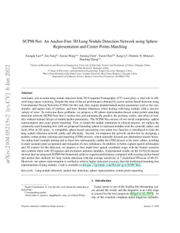 SCPM-Net: An Anchor-free 3D Lung Nodule Detection Network using Sphere
  Representation and Center Points Matching