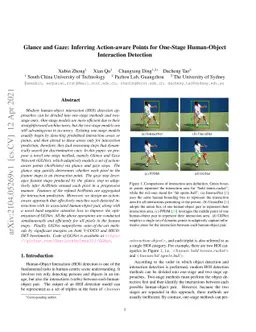 Glance and Gaze: Inferring Action-aware Points for One-Stage
  Human-Object Interaction Detection