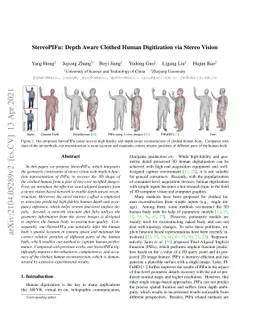 StereoPIFu: Depth Aware Clothed Human Digitization via Stereo Vision