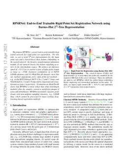 RPSRNet: End-to-End Trainable Rigid Point Set Registration Network using
  Barnes-Hut $2^D$-Tree Representation