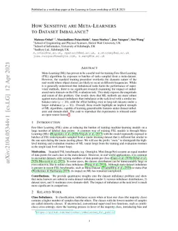How Sensitive are Meta-Learners to Dataset Imbalance?