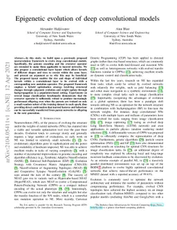 Epigenetic evolution of deep convolutional models