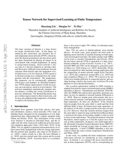 Tensor Network for Supervised Learning at Finite Temperature
