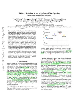 PGNet: Real-time Arbitrarily-Shaped Text Spotting with Point Gathering
  Network