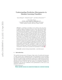 Understanding Prediction Discrepancies in Machine Learning Classifiers