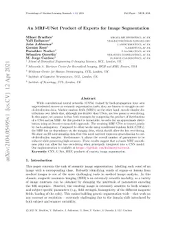 An MRF-UNet Product of Experts for Image Segmentation