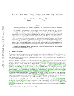 Noether: The More Things Change, the More Stay the Same