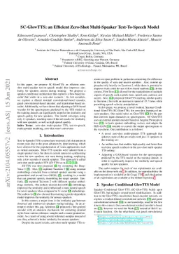 SC-GlowTTS: an Efficient Zero-Shot Multi-Speaker Text-To-Speech Model