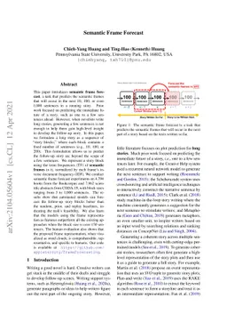 Semantic Frame Forecast