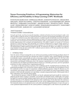 Tensor Processing Primitives: A Programming Abstraction for Efficiency
  and Portability in Deep Learning & HPC Workloads