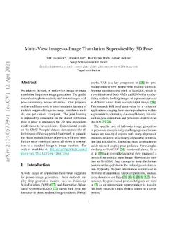 Multi-View Image-to-Image Translation Supervised by 3D Pose