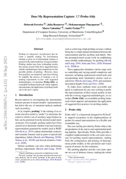 Does My Representation Capture X? Probe-Ably